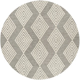 Safavieh Blossom 6'-0" x 6'-0" Rug in Dark Grey / Ivory