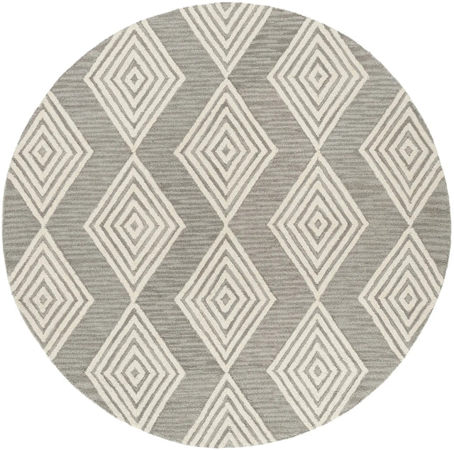 Safavieh Blossom 6'-0" x 6'-0" Rug in Dark Grey / Ivory