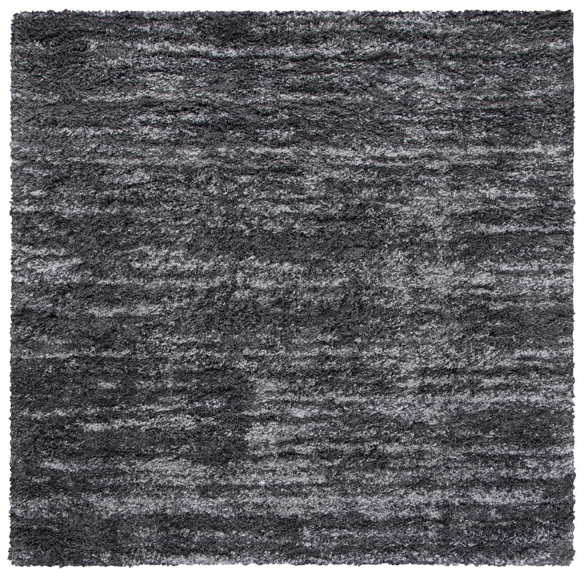 Safavieh Iceland Shag 6'-7" x 6'-7" Rug in Dark Grey / Ivory