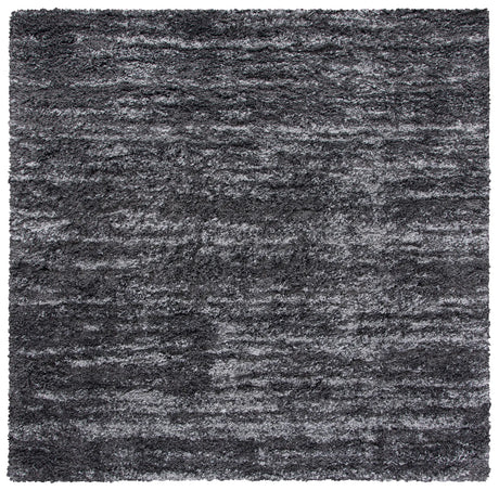 Safavieh Iceland Shag 6'-7" x 6'-7" Rug in Dark Grey / Ivory
