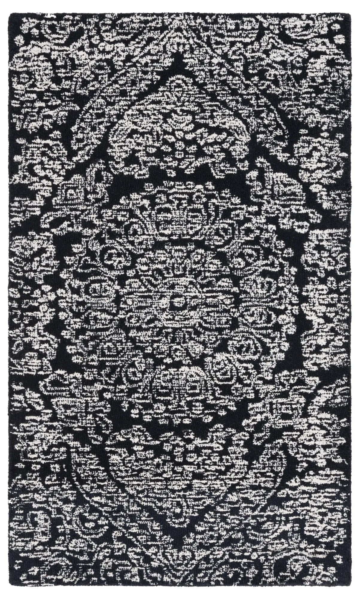 Safavieh Metro 3'-0" x 5'-0" Rug in Black / Ivory