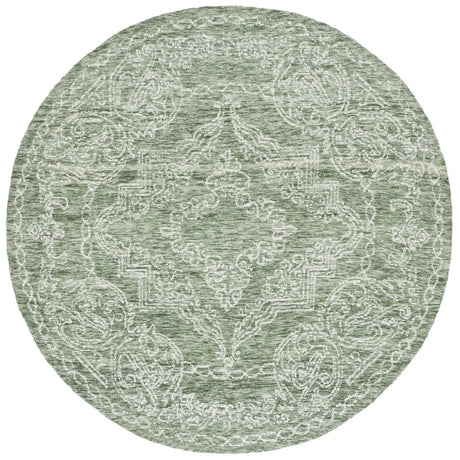 Safavieh Metro 5'-0" x 5'-0" Rug in Green / Ivory