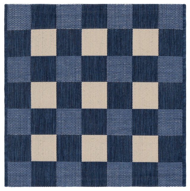 Safavieh Courtyard 2'-7" x 2'-7" Rug in Navy / Beige
