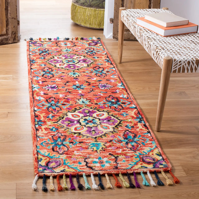 Safavieh Aspen 2'-3" x 7'-0" Rug in Red / Gold