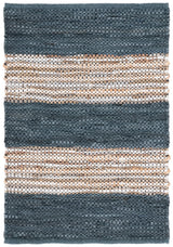 Safavieh Vintage Leather 2'-0" x 3'-0" Rug in Dark Grey / Natural