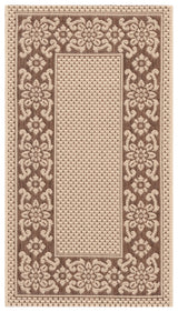 Safavieh Courtyard 2'-0" x 3'-7" Rug in Cream / Light Chocolate