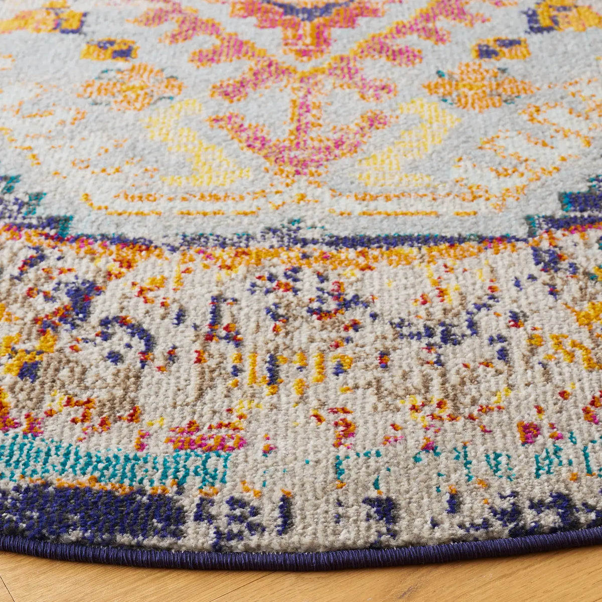 Safavieh Monaco 6'-7" x 6'-7" Rug in Rust / Multi