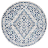 Safavieh Tulum 6'-7" x 6'-7" Rug in Ivory / Blue