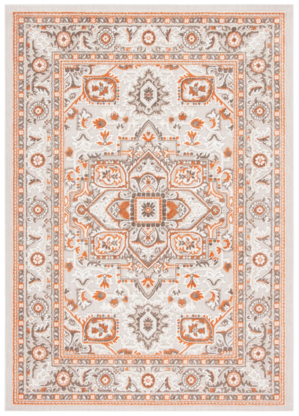 Safavieh Cabana 4'-5" x 6'-5" Rug in Beige / Orange