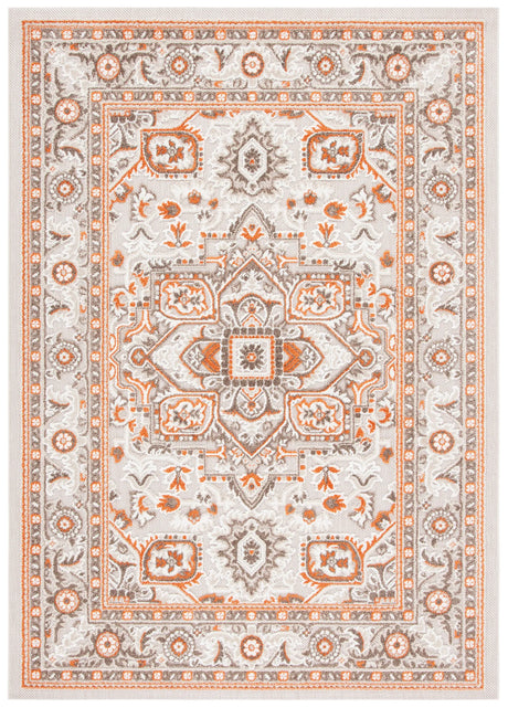 Safavieh Cabana 4'-5" x 6'-5" Rug in Beige / Orange