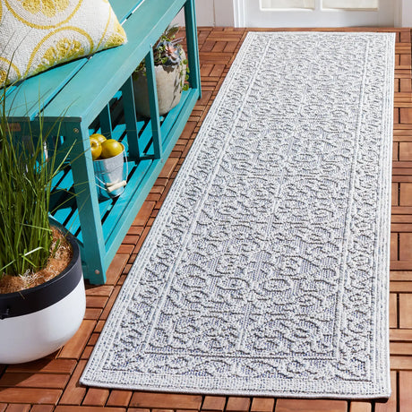 Safavieh Global 2'-2" x 8'-0" Rug in Blue / Grey