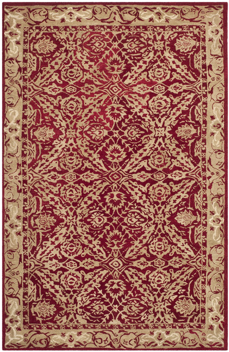 Safavieh Anatolia 4'-0" x 6'-0" Rug in Red / Ivory