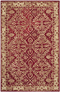 Safavieh Anatolia 4'-0" x 6'-0" Rug in Red / Ivory