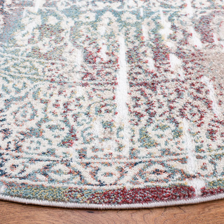 Safavieh Skyler 6'-7" x 6'-7" Rug in Beige / Burgundy
