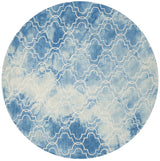 Safavieh Dip Dye 5'-0" x 5'-0" Rug in Blue / Ivory