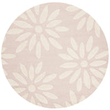 Safavieh Safavieh Kids 5'-0" x 5'-0" Rug in Pink / Ivory