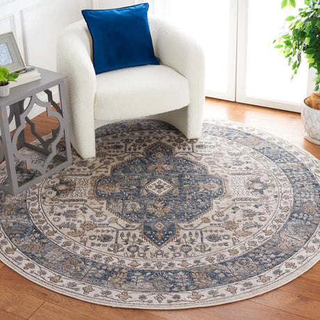 Safavieh Oregon 800 6'-7" x 6'-7" Rug in Beige / Grey