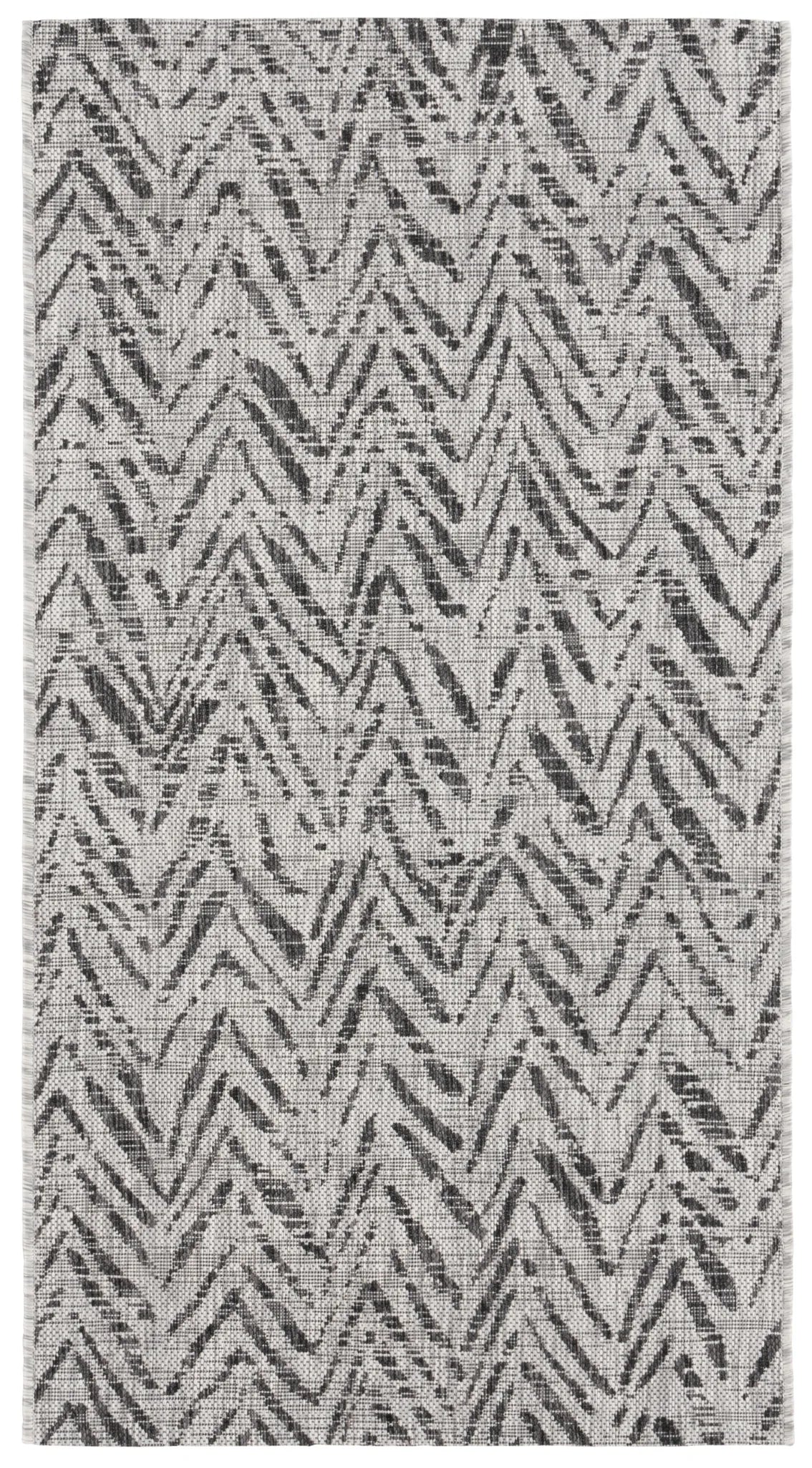 Safavieh Courtyard 2'-7" x 5'-0" Rug in Grey / Black