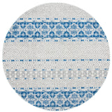 Safavieh Madison 700 6'-7" x 6'-7" Rug in Silver / Navy