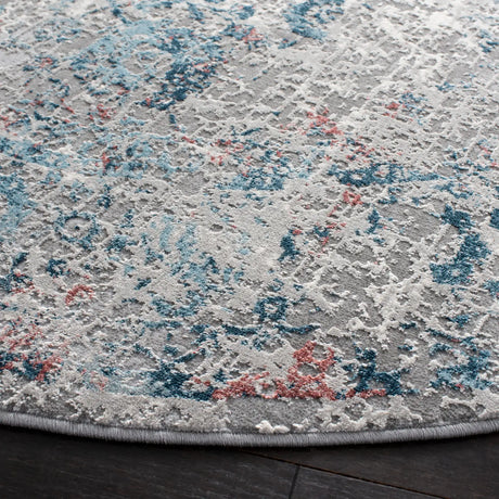 Safavieh Meadow 500 6'-7" x 6'-7" Rug in Light Grey / Blue