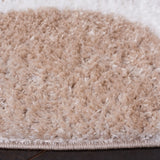 Safavieh Tahoe Shag 6'-7" x 6'-7" Rug in Beige / White