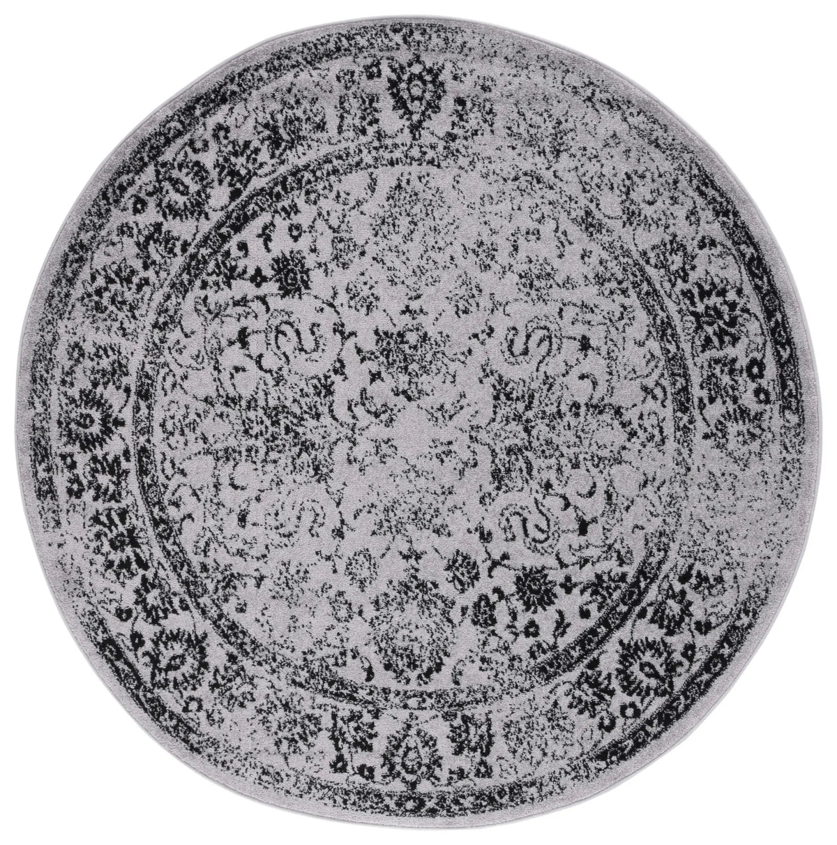 Safavieh Adirondack 6'-0" x 6'-0" Rug in Grey / Black