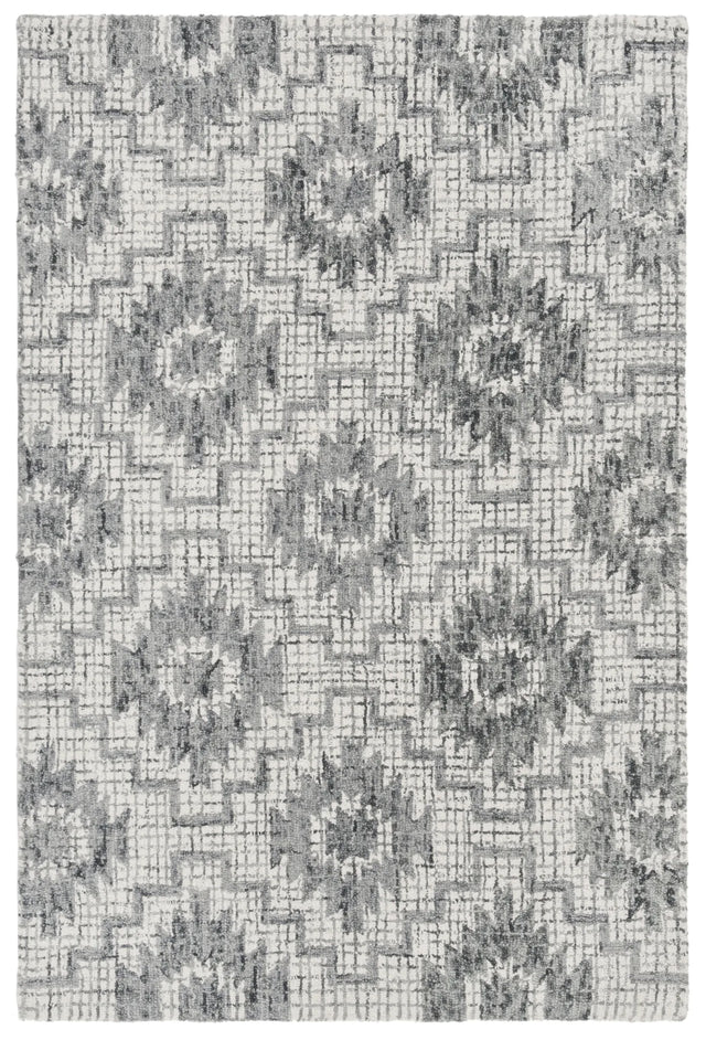 Safavieh Abstract 4'-0" x 6'-0" Rug in Ivory / Dark Grey