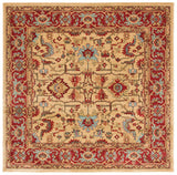 Safavieh Mahal 6'-7" x 6'-7" Rug in Beige / Red