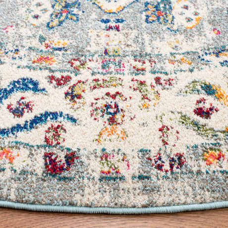 Safavieh Madison 6'-7" x 6'-7" Rug in Grey / Ivory