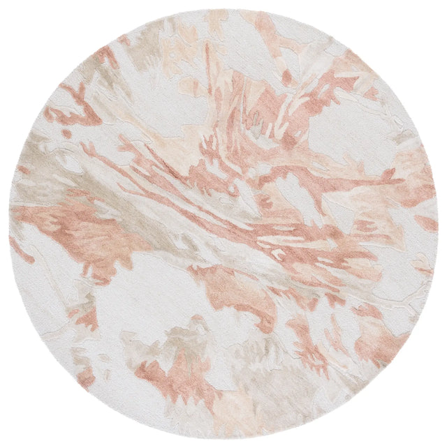 Safavieh Fifth Avenue 6'-0" x 6'-0" Rug in Beige / Rust