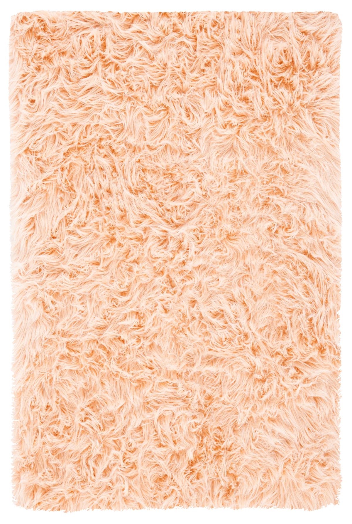Safavieh Faux Sheep Skin 2'-6" x 4'-0" Rug in Light Pink