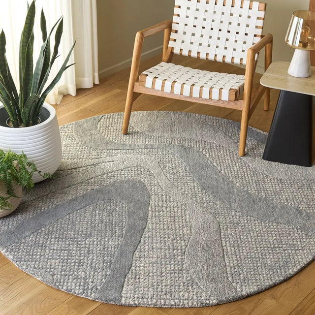 Safavieh Ebony 6'-0" x 6'-0" Rug in Blue / Ivory