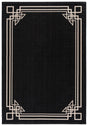 Safavieh Courtyard 5'-3" x 7'-7" Rug in Black / Light Beige