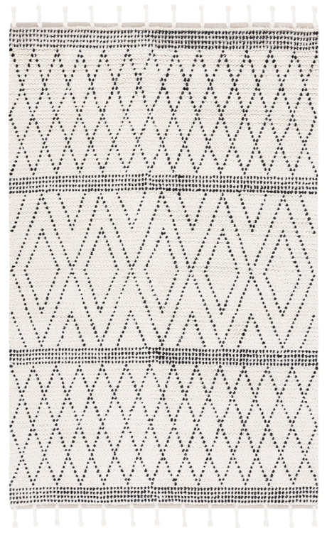 Safavieh Casablanca 4'-0" x 6'-0" Rug in Ivory / Black