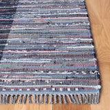 Safavieh Rag Rug 4'-0" x 6'-0" Rug in Grey / Black