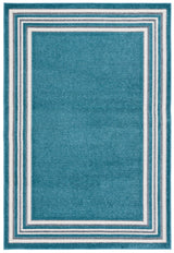 Safavieh Cabana 4'-0" x 6'-0" Rug in Turquoise / Ivory