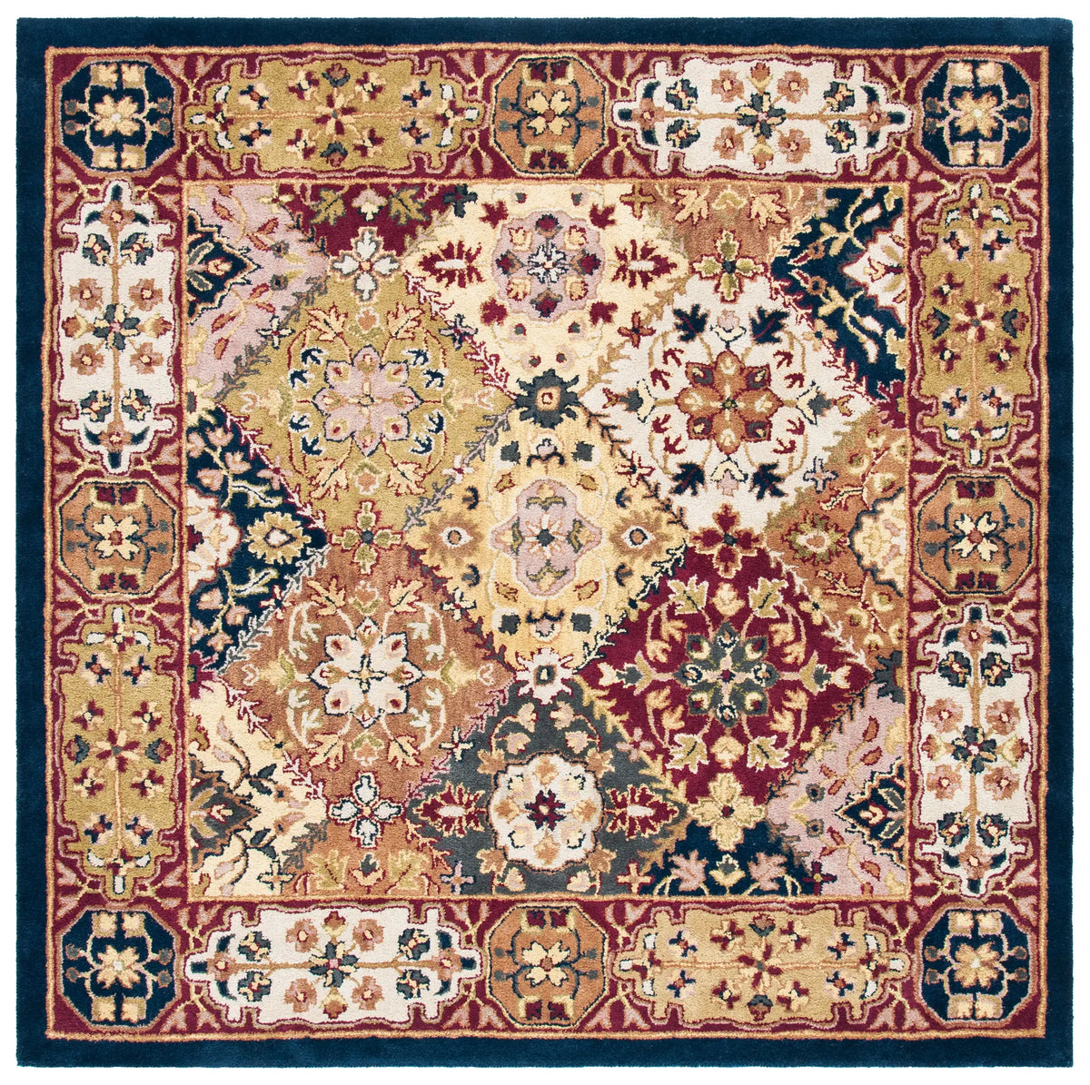 Safavieh Heritage 6'-0" x 6'-0" Rug in Multi / Red