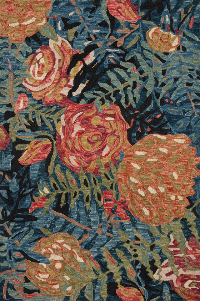 Loloi Belladonna Blm-02 Black/Fiesta Rug - main flat