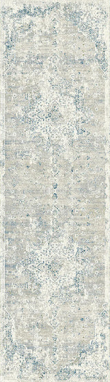 Dynamic Rugs Quartz 27064 Ivory / Grey / Blue Rugs - Runner