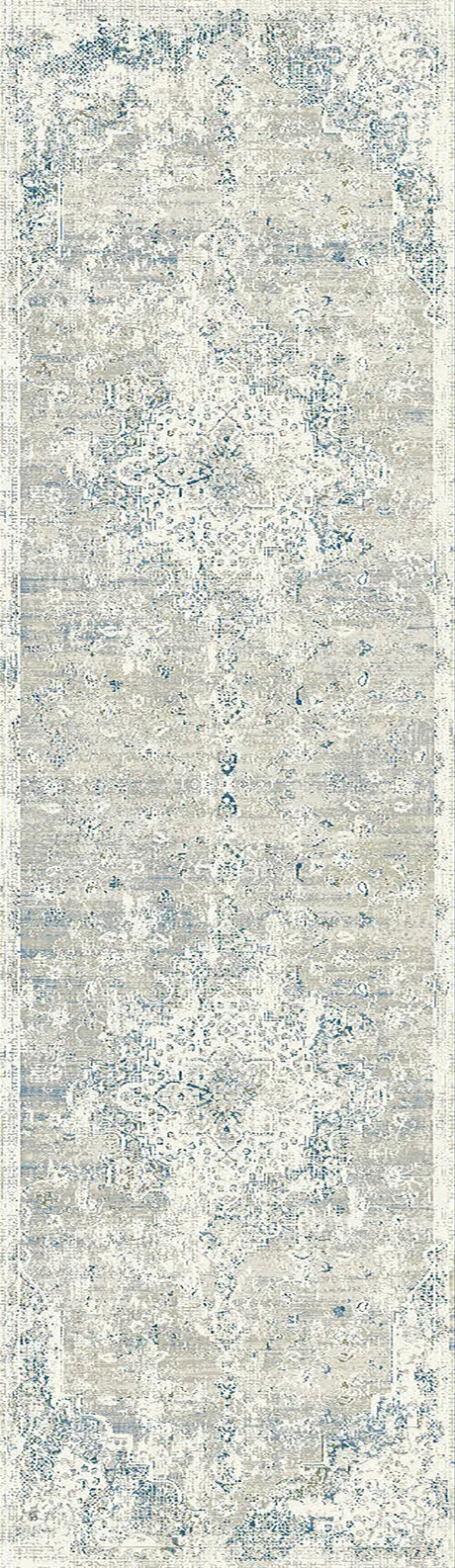Dynamic Rugs Quartz 27064 Ivory / Grey / Blue Rugs - Runner