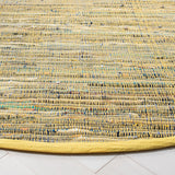 Safavieh Rag Rug 6'-0" x 6'-0" Rug in Yellow / Multi