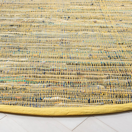Safavieh Rag Rug 6'-0" x 6'-0" Rug in Yellow / Multi