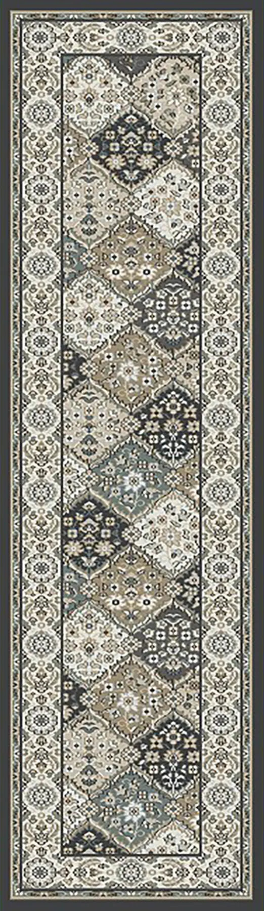Dynamic Rugs Yazd 8471 Grey / Ivory Rugs - Runner