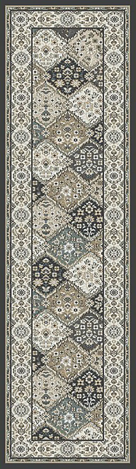 Dynamic Rugs Yazd 8471 Grey / Ivory Rugs - Runner