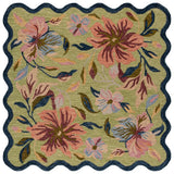 Safavieh Jardin 6'-0" x 6'-0" Rug in Light Green / Blue