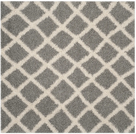 Safavieh Sgd-Dallas Shag 6'-0" x 6'-0" Rug in Grey / Ivory