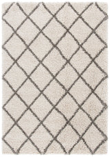 Safavieh Hudson Shag 4'-0" x 6'-0" Rug in Ivory / Grey