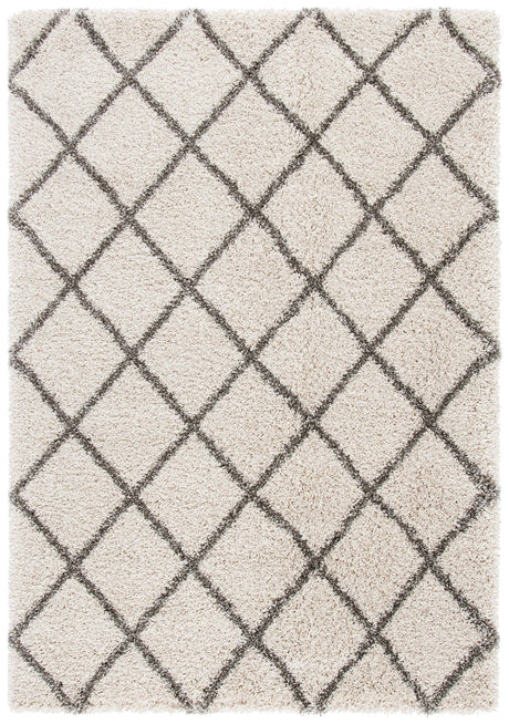 Safavieh Hudson Shag 4'-0" x 6'-0" Rug in Ivory / Grey