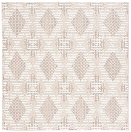 Safavieh Global 6'-7" x 6'-7" Rug in Beige / Ivory