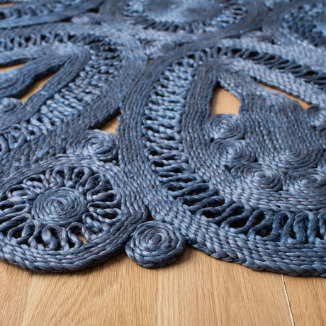 Safavieh Natural Fiber 5'-0" x 5'-0" Rug in Navy